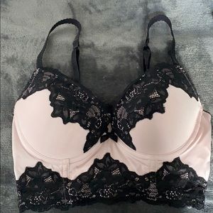 Corset type push up bra